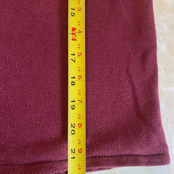 Hemptown Men’s Polo SMALL Burgundy Hemp Cotton - Picture 5 of 6
